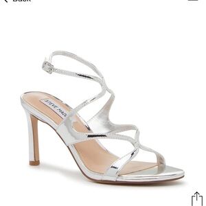 Steve Madden Gracia silver heel
